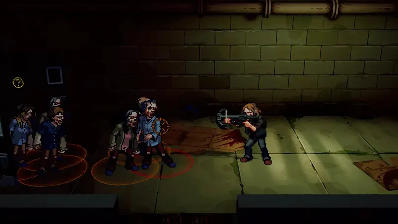 The Walking Dead Streets of Survival montrant Daryl contre une horde de walkers