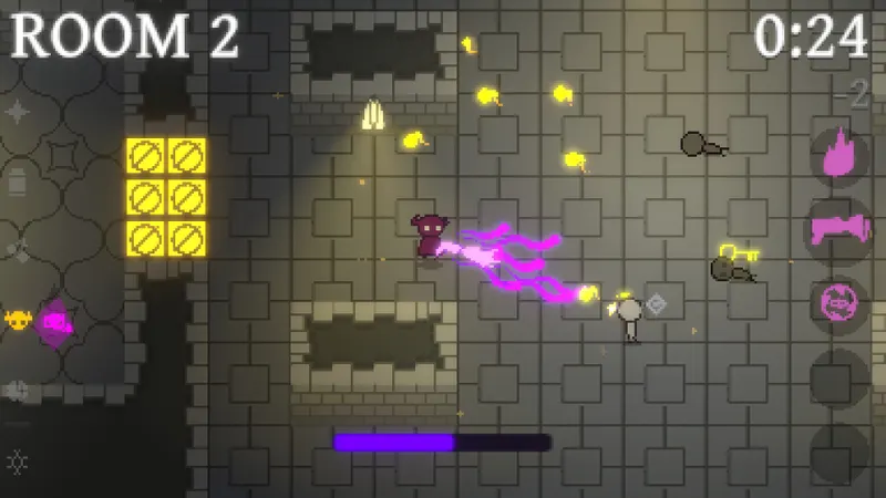 Negative Time : capture officielle du gameplay du shooter bullet hell