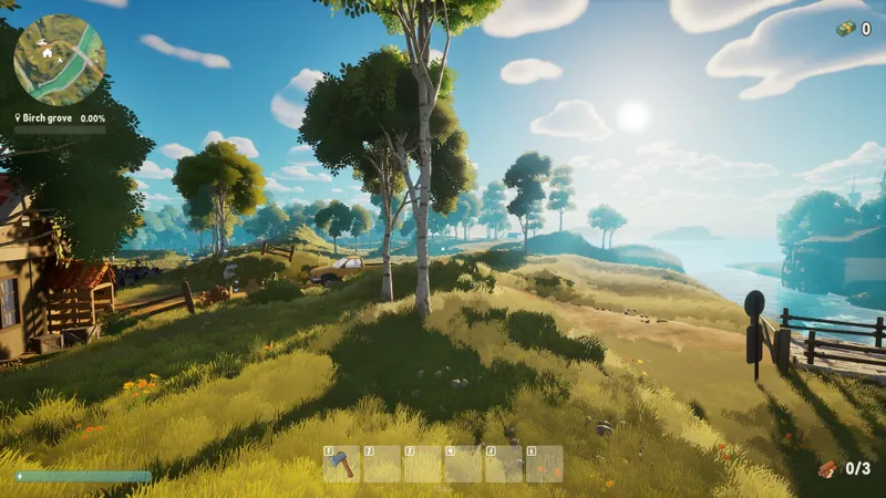 Capture officielle de A Game About Chopping Trees montrant le contexte de gameplay pour l'étape 2 du guide joueur
