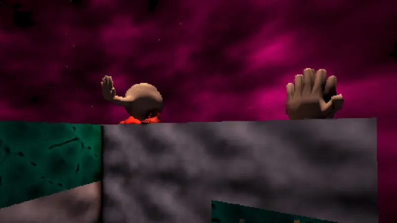 Capture officielle de BALLSKIN montrant son univers horrifique