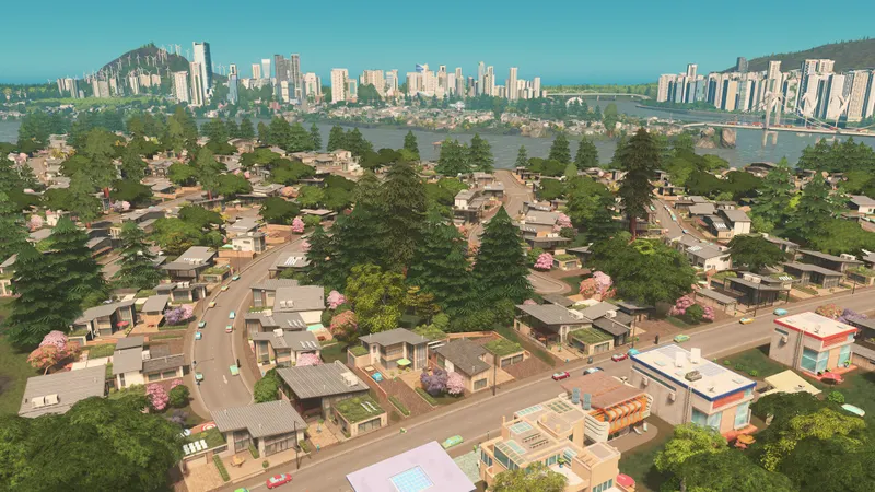 Cities : Skylines, capture du jeu en illustration de la présentation de Holiday Getaways