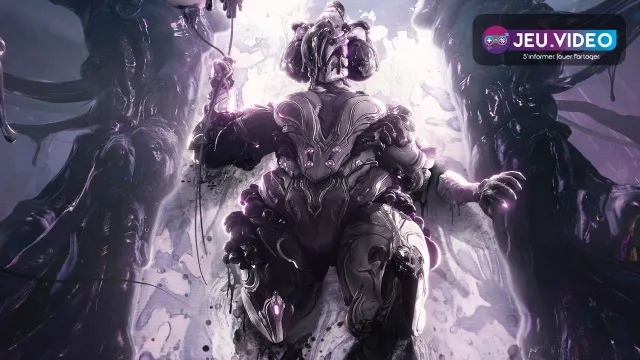 Visuel officiel de Warframe montrant un Tenno dans l’Arsenal avant de gagner et dépenser ses premiers Platinum