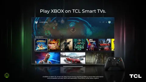 Xbox sur TV TCL : l’application Xbox sur un téléviseur compatible