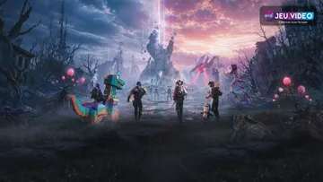 Survivants Once Human dans une zone ouverte sombre pour illustrer les réglages de FPS et de visibilité