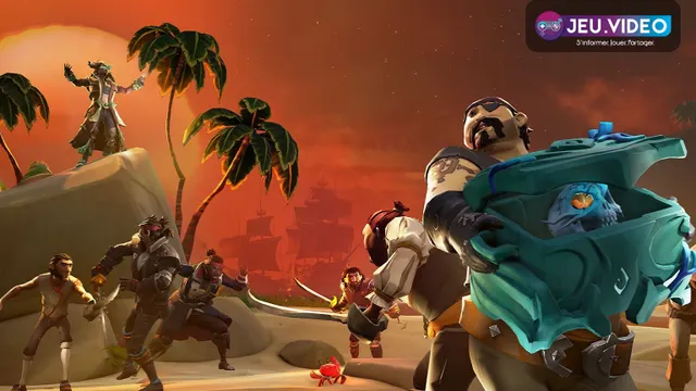 Sloop de Sea of Thieves naviguant près d une île pour une sortie de débutant