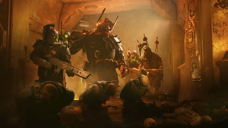 Illustration officielle de Warhammer 40,000 Darktide liée aux mises à jour récentes