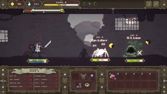 Loot Dungeon : visuel officiel du roguelite auto-battler sur Steam
