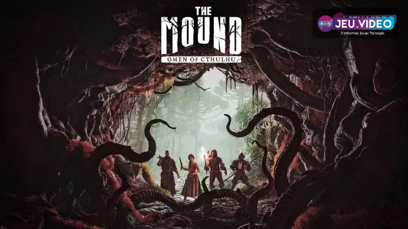 Page officielle de The Mound Omen of Cthulhu avec les liens vers les plateformes