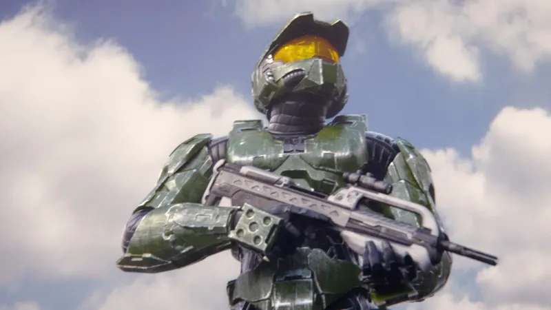 Master Chief dans Halo 2 Anniversary sur Steam pour vérifier netteté et confort de visée