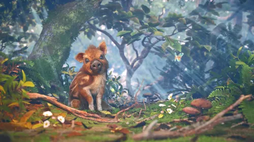 Adorable Adventures montre Boris, un baby boar perdu dans la nature