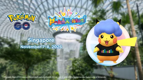 PokéXciting! à Singapour, visuel de l’événement Pokémon GO à Changi Airport et Jewel