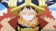 ONE PIECE Elbaph Arc : Luffy sourit dans le visuel officiel de l’arc