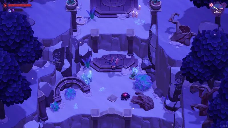 Moonlight Peaks test exploration nocturne en transformation de chauve-souris