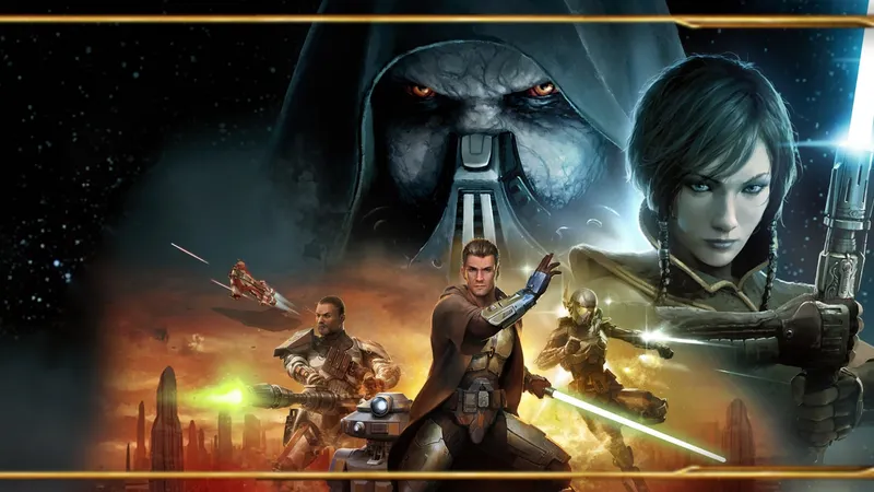 Star Wars SWTOR 7.9 avec héros Sith et Jedi de The Old Republic