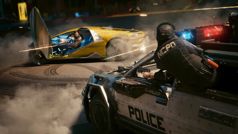 Capture officielle de Cyberpunk 2077 montrant le contexte de gameplay pour l'étape 4 du guide joueur
