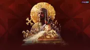 Art officiel de Crusader Kings III Roads to Power montrant l’empereur byzantin, un aventurier et Constantinople