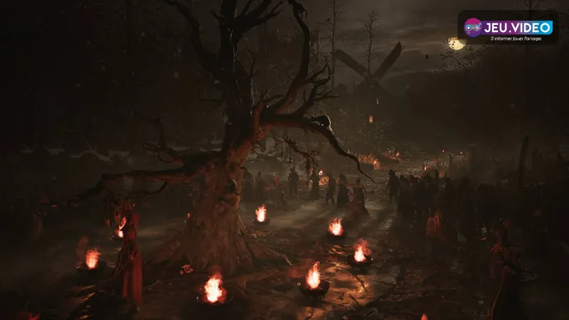 1666 Amsterdam trailer montrant un rituel nocturne autour de feux