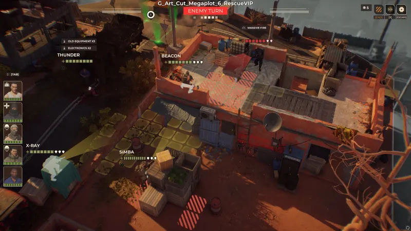 Warhounds, capture officielle de la proposition tactique du jeu