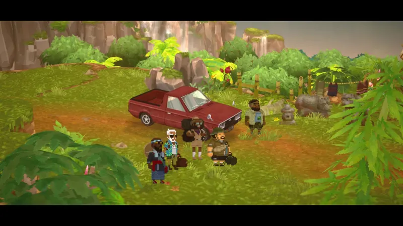 Dave et ses compagnons dans la jungle d’Utara