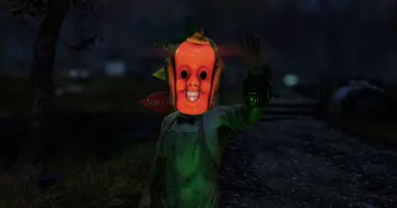 Fallout 76 Bratsnacht avec un masque lumineux au cœur de Fasnacht
