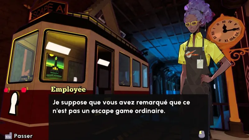 Aperçu de l'école des Escape rooms