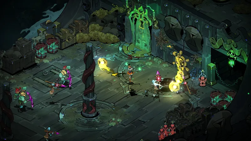 Mélinoé recevant une bénédiction divine dans Hades II, moment où choisir entre améliorer l’attaque, le Spécial ou le Cast