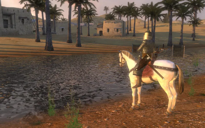 Siège de château dans Mount & Blade : Warband montrant un mode multijoueur indépendant de la campagne et de la progression solo