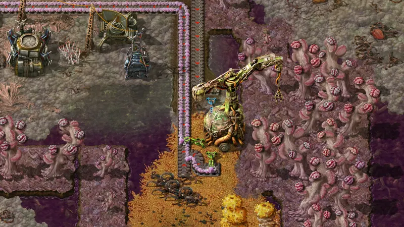 Capture officielle de Factorio montrant le contexte de gameplay pour l'étape 4 du guide joueur