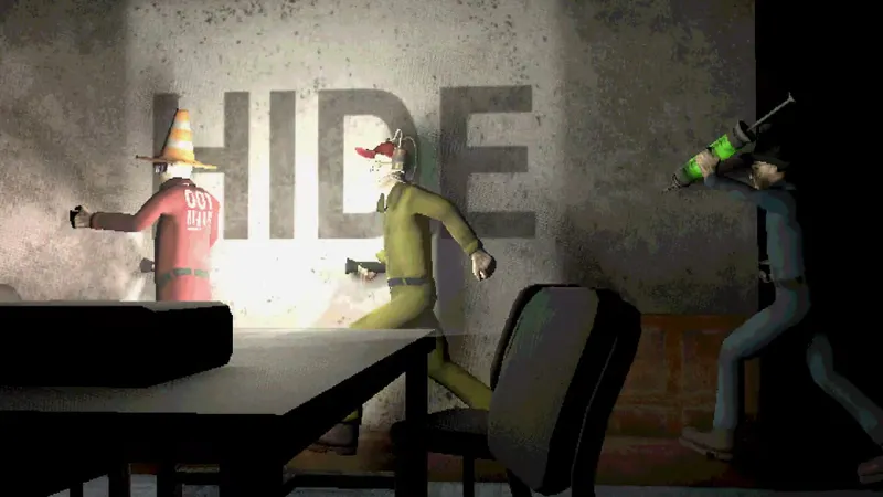 Capture officielle de Machine Party dans son univers industriel