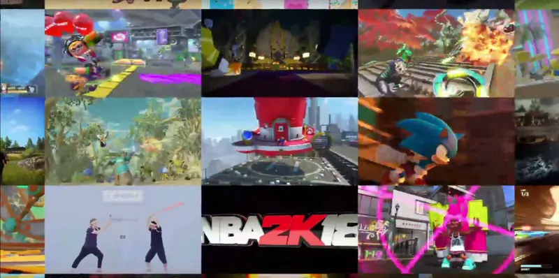 Les différents jeux prévus de la Nintendo Switch