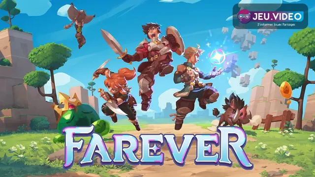 Farever accès anticipé avec héros et logo du RPG coop de Shiro Games