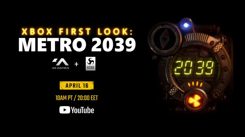 Metro 2039 reveal Xbox avec image officielle du prochain épisode