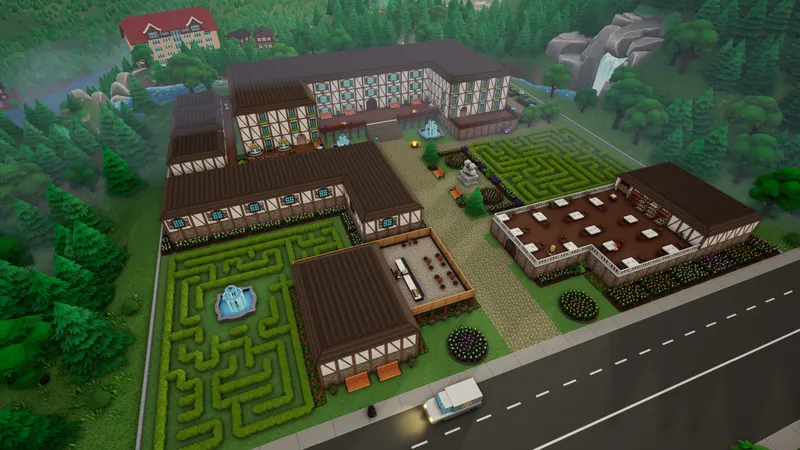 Hotel Architect avec environnement Forêt-Noire et grand complexe hôtelier