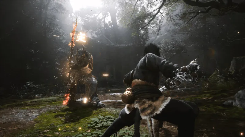Capture officielle de Black Myth : Wukong montrant le contexte de gameplay pour l'étape 1 du guide joueur