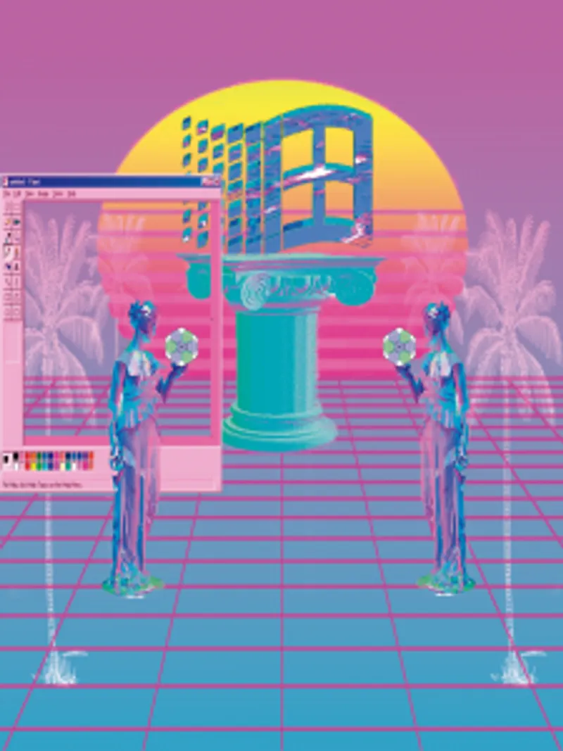 Exemple visuel de vaporwave