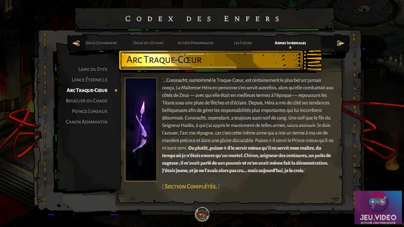 Guide des armes dans Hades - Arc
