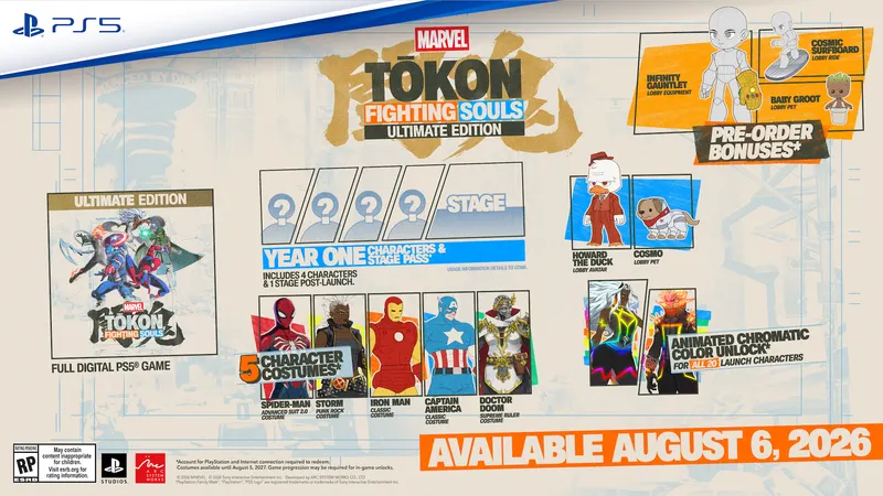 Marvel Tōkon Fighting Souls Ultimate Edition avec costume Spider-Man Advanced Suit 2.0