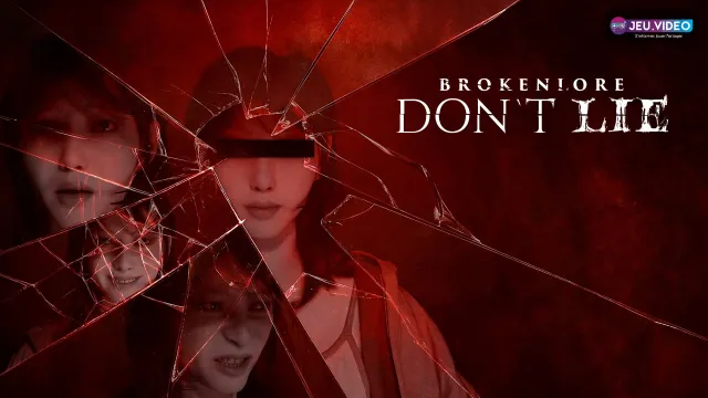 BrokenLore DON'T LIE date de sortie : Junko et le logo sur un miroir brisé
