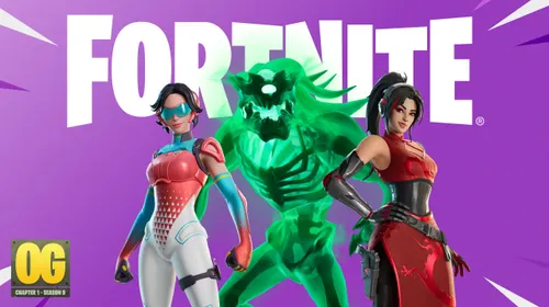 Visuel officiel paysage de Fortnite montrant l’univers du jeu avant une session d’entraînement à la visée
