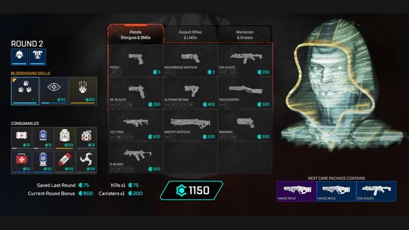 Apex Legends Valkyrie saison 9 arène matériaux