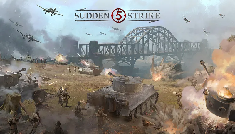 Sudden Strike 5 trailer avec soldats et blindés sur le front de la Seconde Guerre mondiale