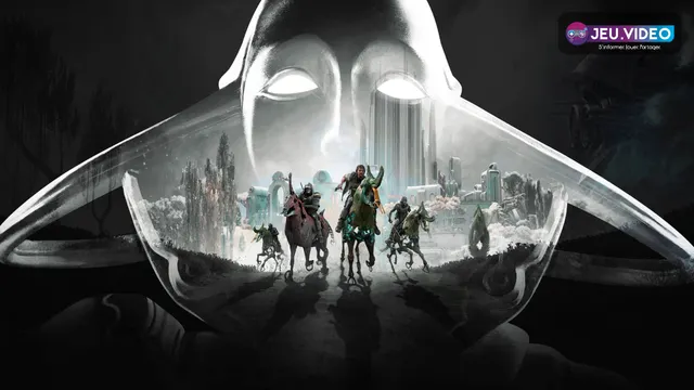 Visuel officiel de The Duviri Paradox montrant le Drifter, le Kaithe et Dominus Thrax dans Warframe