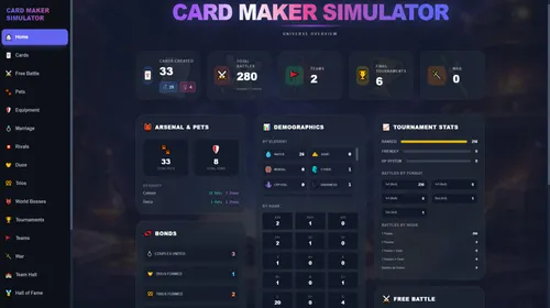 Card Maker Simulator : visuel officiel Steam en format paysage