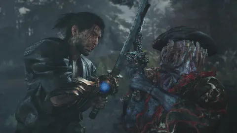 Onimusha : Way of the Sword montre Musashi face aux Genma
