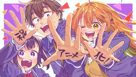 My Crush's Crush anime : illustration de Ryo Tsuzura pour l’annonce TV