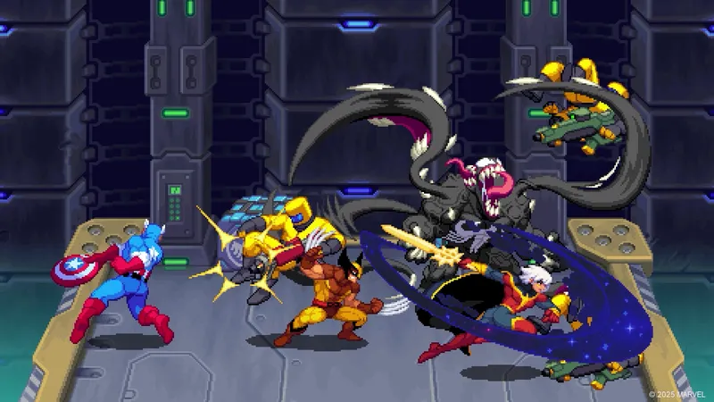 test MARVEL Cosmic Invasion gameplay coop avec plusieurs héros en combat