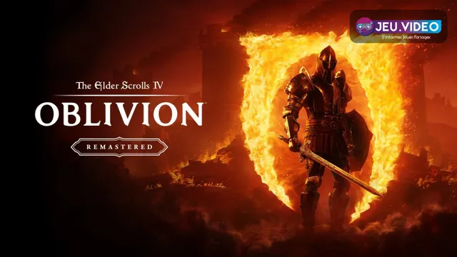 Prix d’Oblivion Remastered avec le héros devant une porte d’Oblivion sur Switch 2