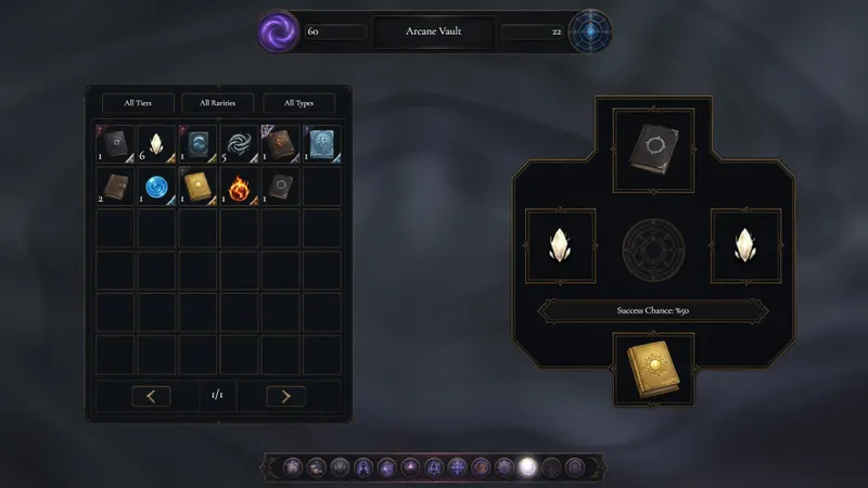 Capture officielle Steam de The Infinite Grimoire avec des éléments de gestion