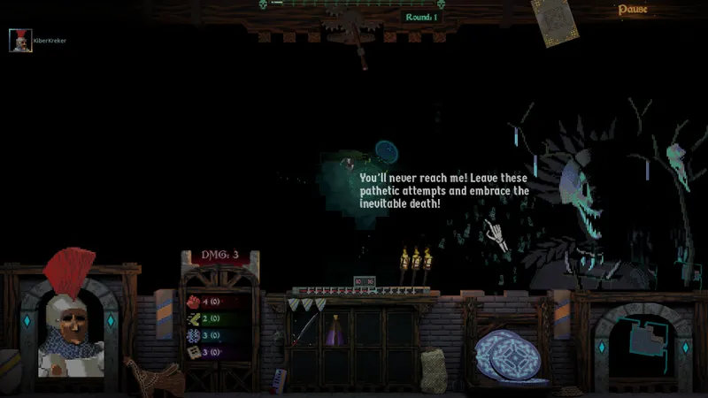 The Dungeon Of Horror présente une scène de combat tactique