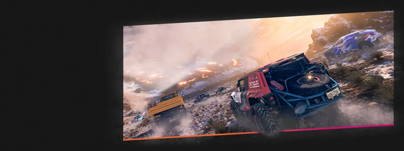 Convoi de Forza Horizon 5 dans une tempête de poussière pour choisir des voitures tout-terrain saisonnières à conserver avant revente